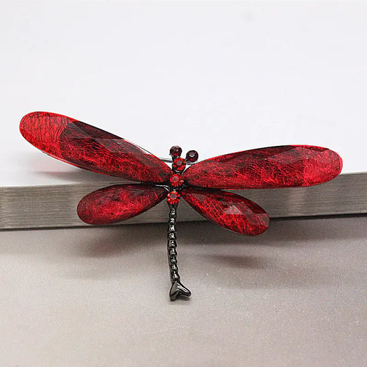 Chic Euro-American Dragonfly Brooch