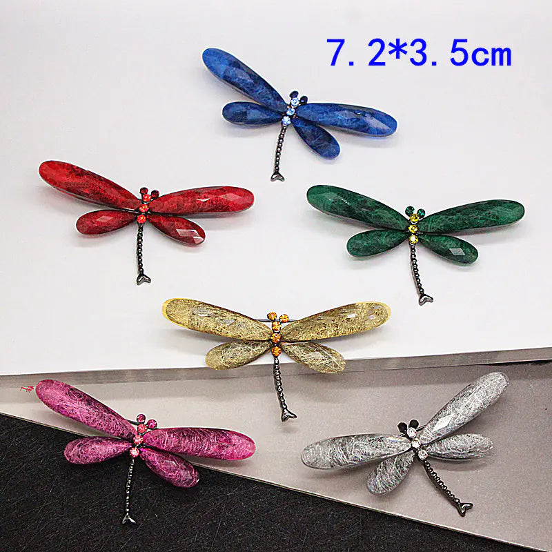 Chic Euro-American Dragonfly Brooch